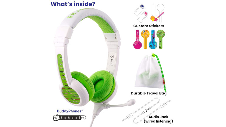 BuddyPhones School+ &eacute;couteurs enfants &eacute;cole