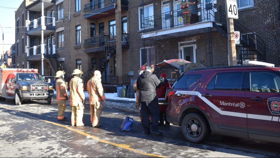 Incendie dans une maison de chambres à Verdun