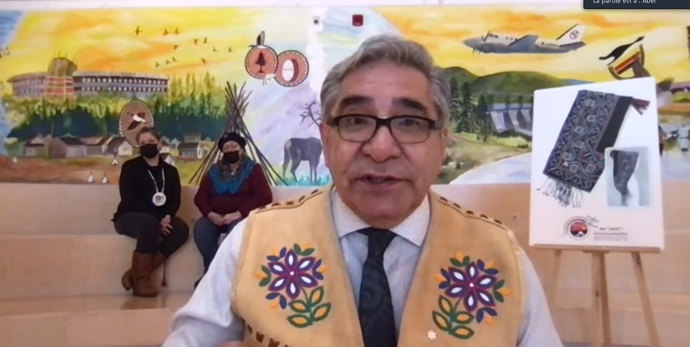 Le chef du Grand conseil des Cris, Abel Bosum