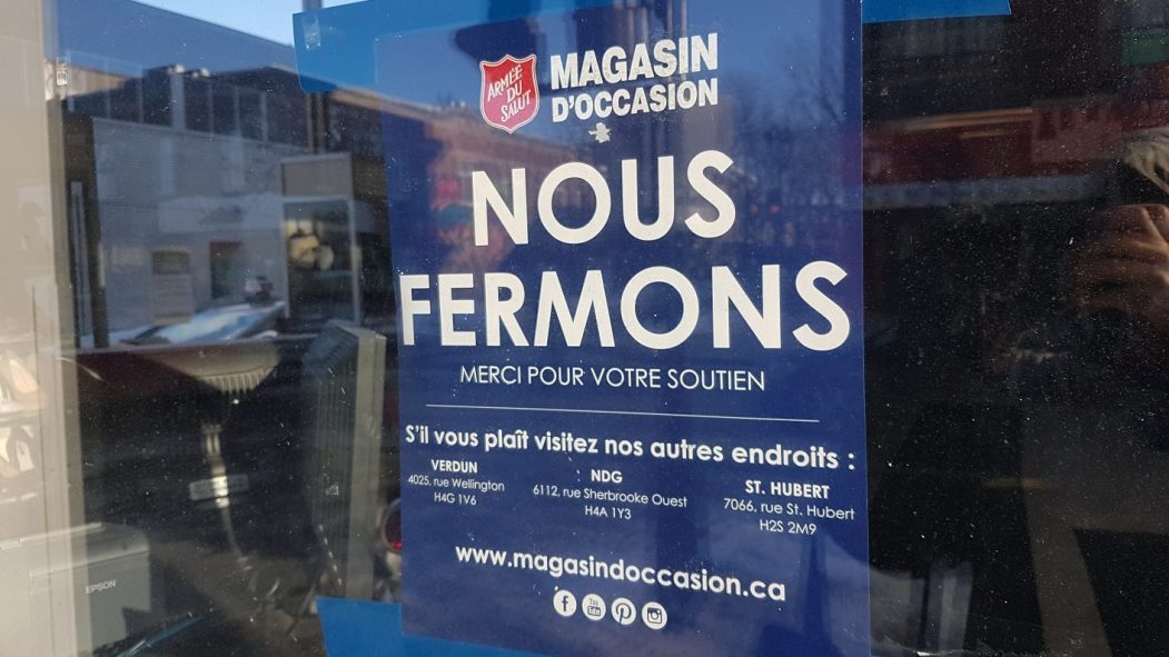 Trois autres succursales restent ouvertes à Montréal.