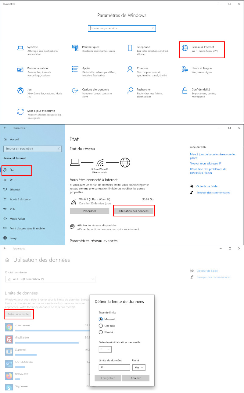 Voici comment activer la limite de données internet sur Windows 10. Comment activer la limite de données internet sur Windows 10.