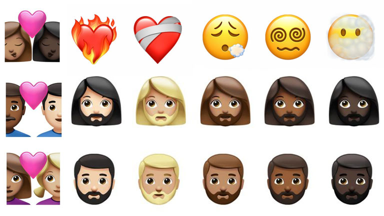 Les émojis d’Apple de cette année se concentrent majoritairement sur la diversité de genre. aperçu nouveaux emojis iOS 14.5