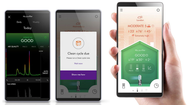 dyson pure humidify cool application mobile compatible