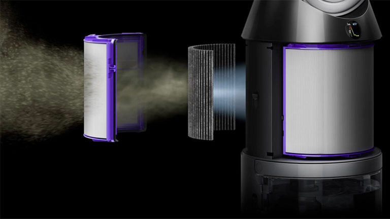 dyson pure humidify cool double filtre hepa charbon actif
