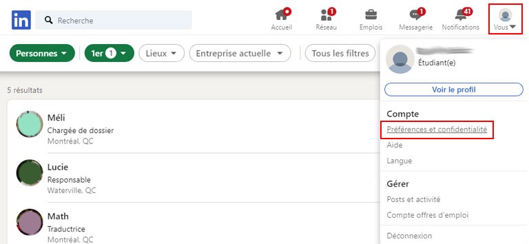 &eacute;tapes comment faire m&eacute;nage messages linkedin