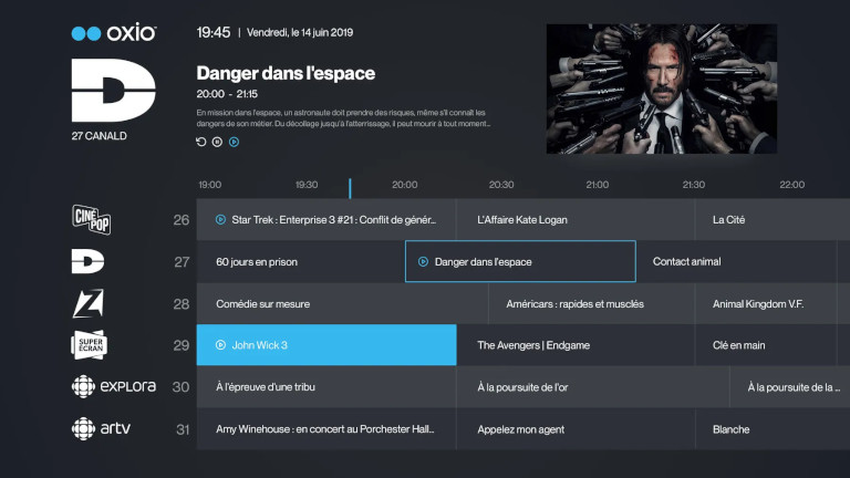 Oxio t&eacute;l&eacute;vision