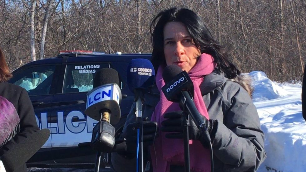 Valérie Plante en point de presse le 11 février