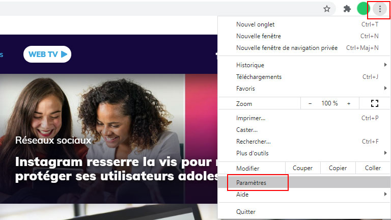 aper&ccedil;u comment activer sous-titres instantan&eacute;s google chrome