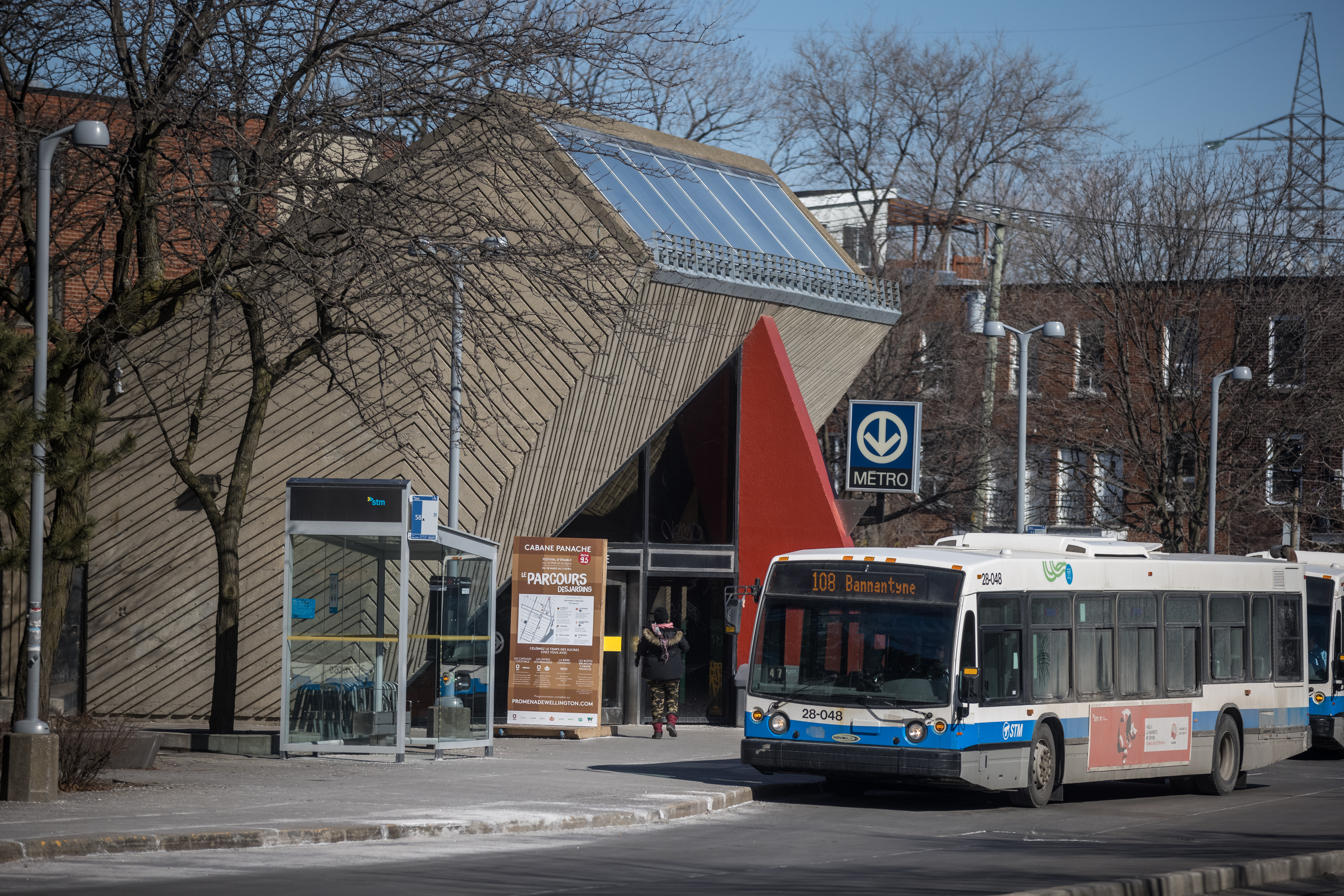 La station LaSalle du réseau de transport en commun.