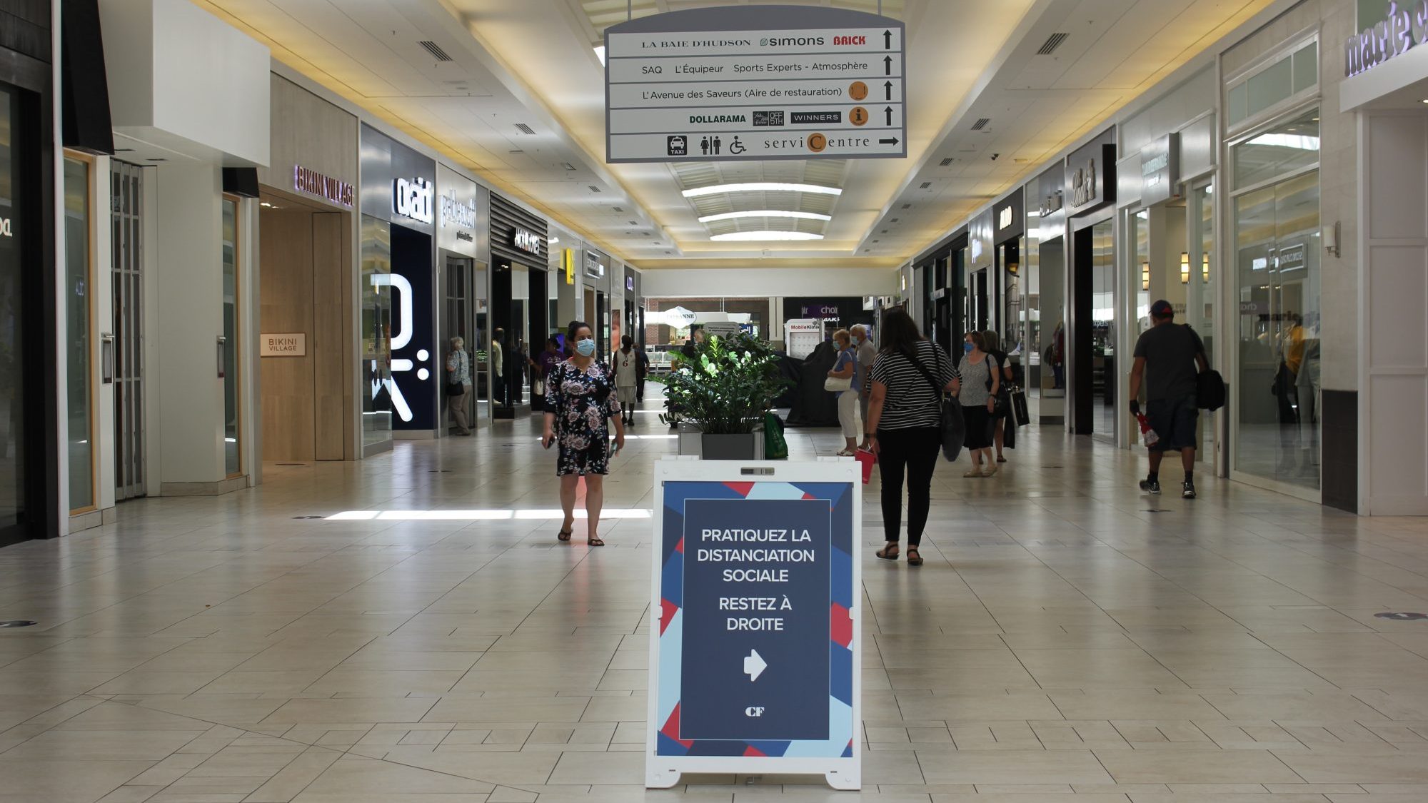 Les jeunes de Montréal-Nord qui contreviendraient aux mesures sanitaires aux Galeries d’Anjou pourraient être expulsés du centre commercial, ou recevoir un constat d’infraction.