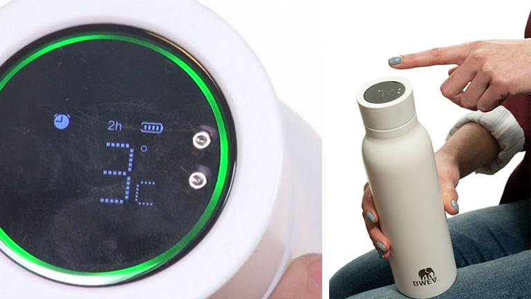 bouchon tactile intelligent bouteille eau bwev