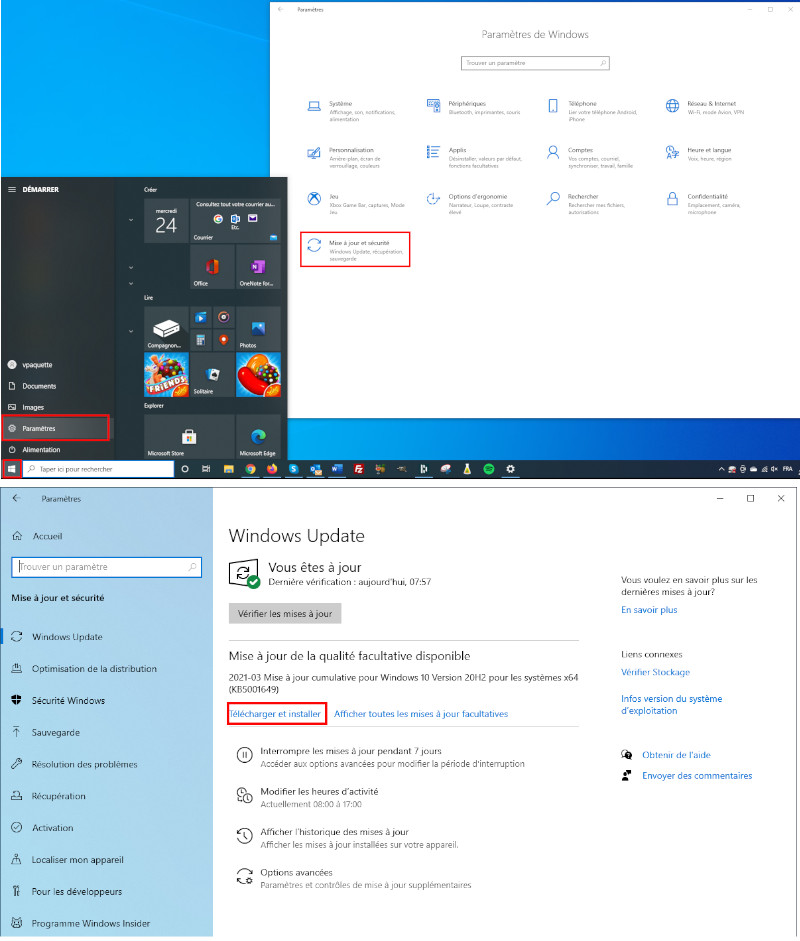 Comment installer une version r&eacute;cente de Windows 10