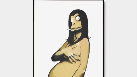 Une oeuvre de Banksy parodiant Demi Moore est mise aux enchères