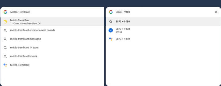 aper&ccedil;u nouveaut&eacute; questions lanceur application Chrome OS