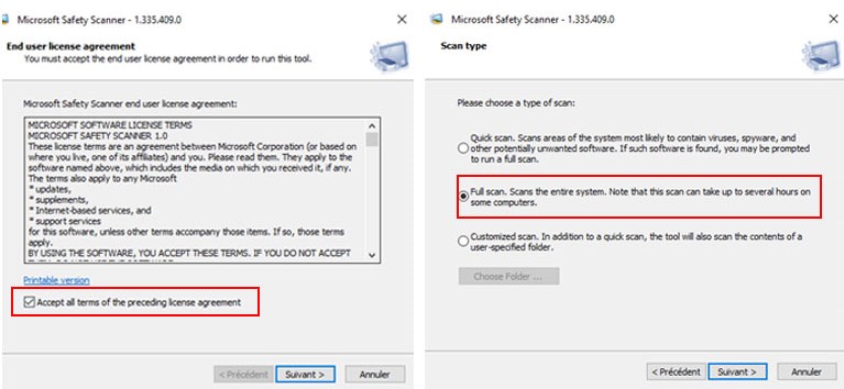 Un aperçu de comment installer et procéder à un scan de Windows 10 avec Microsoft Safety Scanner. microsoft safety scanner comment installer scanner ordinateur windows 10