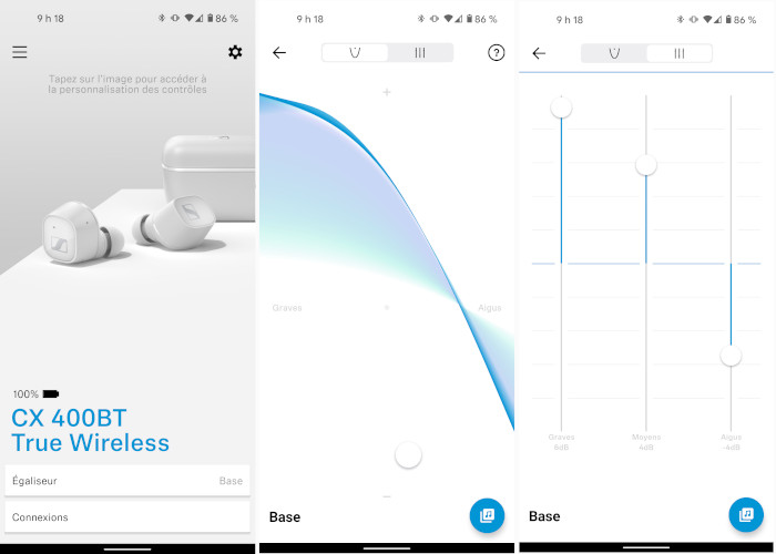 &Eacute;galiseurs &eacute;couteurs Sennheiser application mobile Smart COntrol