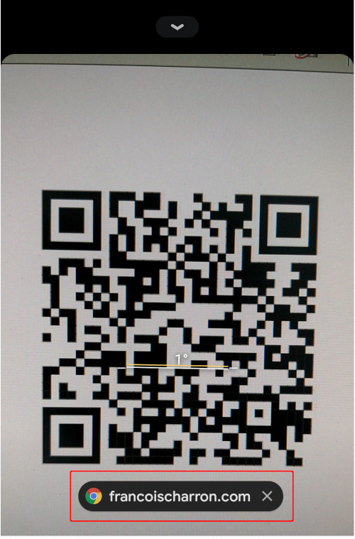 Inspecter lien code QR
