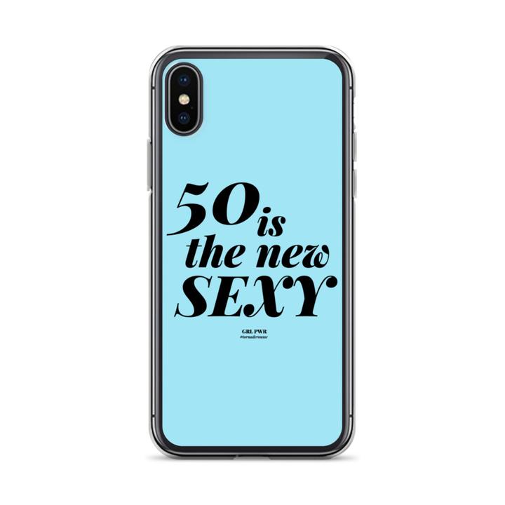 Un étui de téléphone de la collection 50 is the new sexy