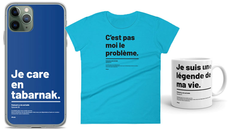 aper&ccedil;u collection citations boutique en ligne boutic francois charron la vie est belle podcast