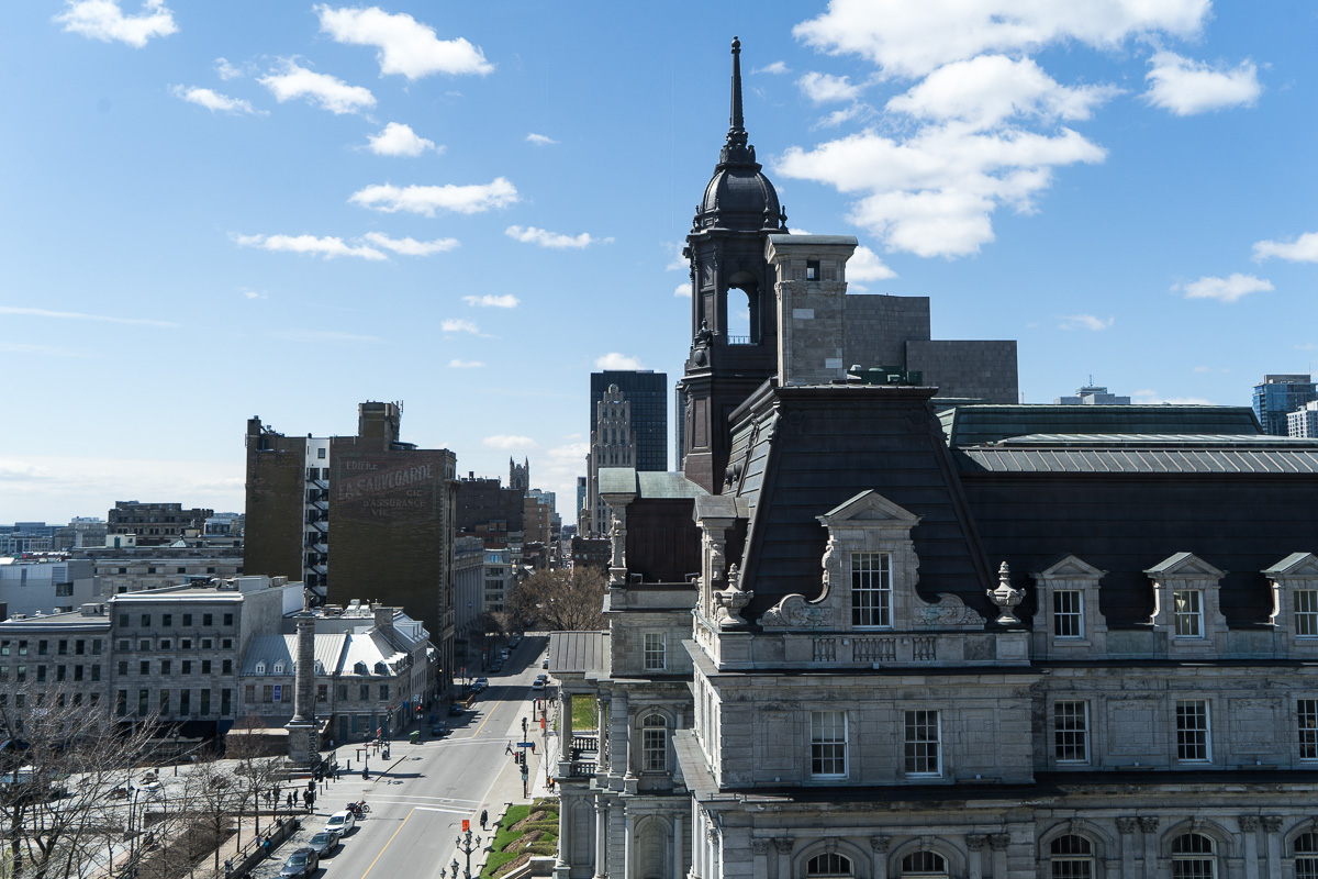 L'Hôtel de ville de Montréal.