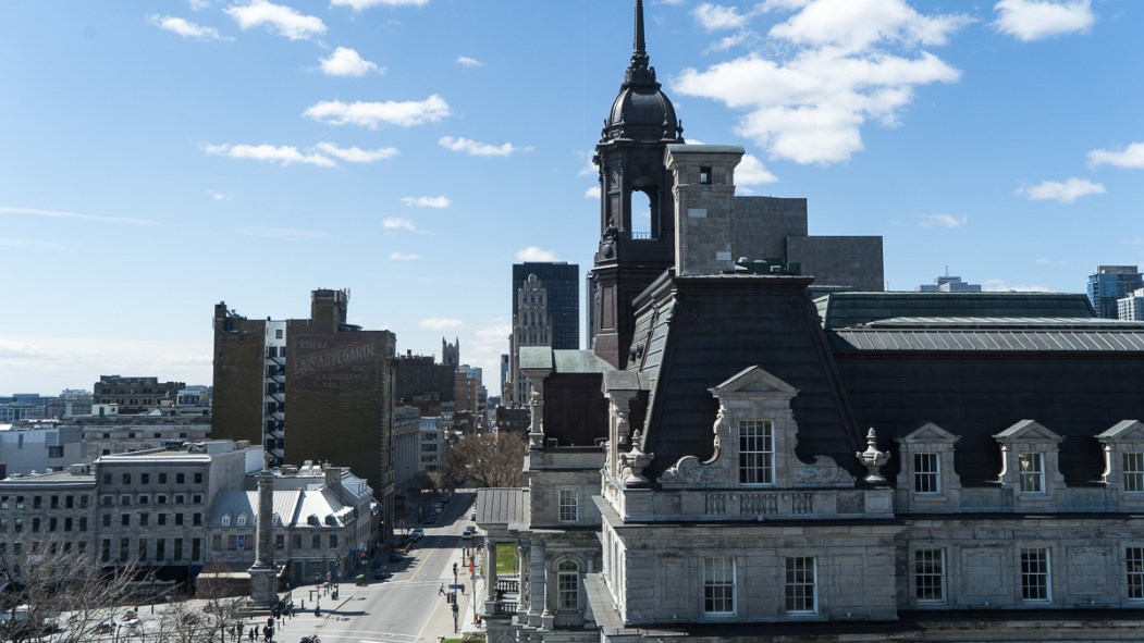 L'Hôtel de ville de Montréal.