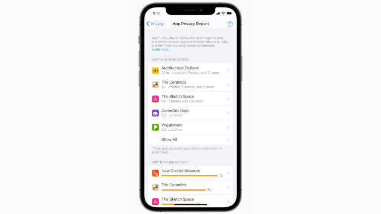 Autorisations applications iPhone mise &agrave; jour iOS 15