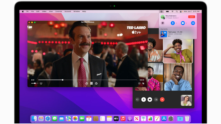 Facetime partage divertissements macOS Monterey
