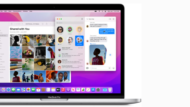 Messages mise &agrave; jour macOS Monterey