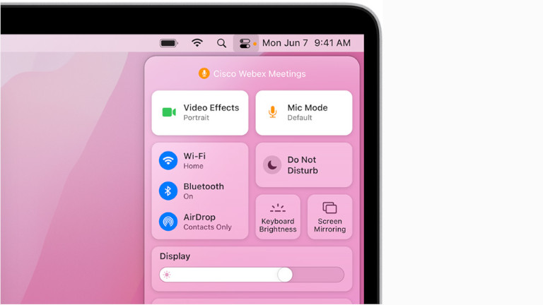 S&eacute;curit&eacute; webcam micro macOS Monterey