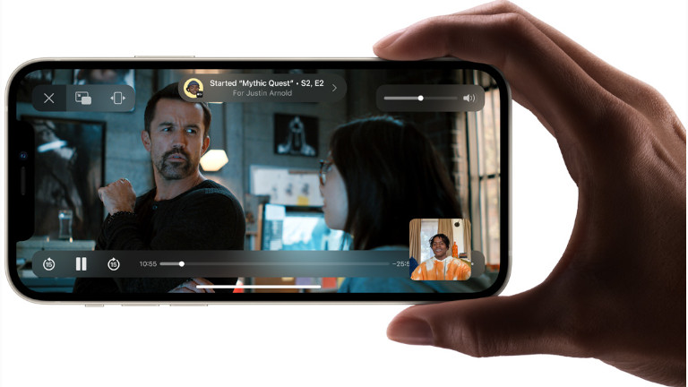 Partage divertissement Facetime iPhone iOS 15
