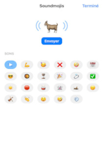 biblioth&egrave;que de soundmojis