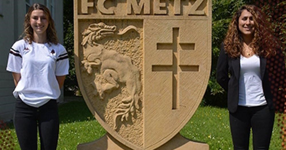 À gauche, Sabrina Locas. À droite, l’entraîneur du FC Metz, Jessica Silva.