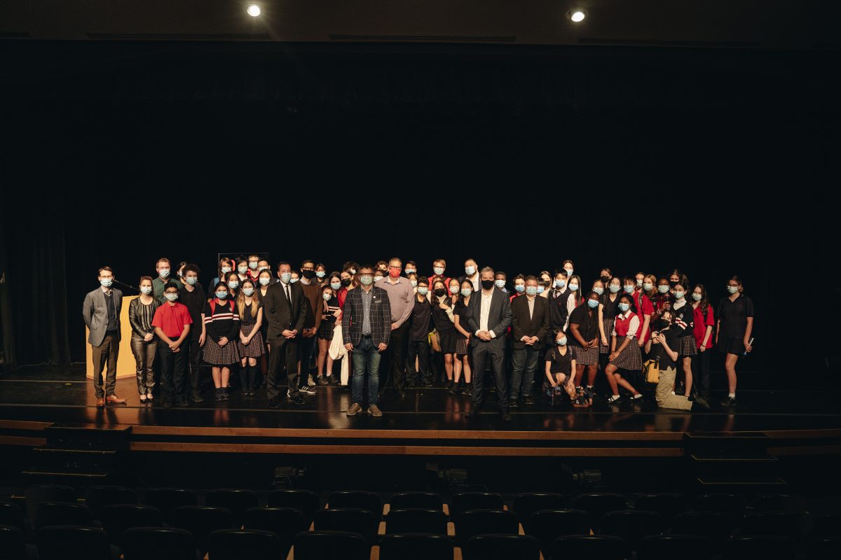 Les élèves du Collège Jean-Eudes ont assisté à un débat électoral le 14 octobre.
