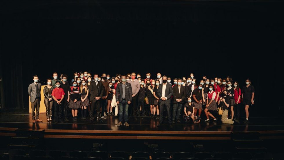 Les élèves du Collège Jean-Eudes ont assisté à un débat électoral le 14 octobre.