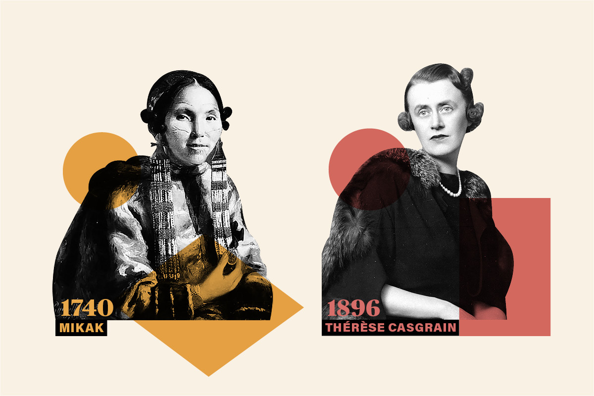 Mikak et Thérèse Casgrain