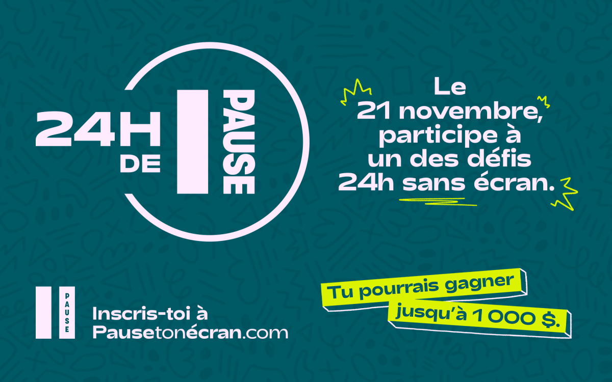 La campagne PAUSE invite les jeunes à se déconnecter de leurs écrans pendant 24 heures.