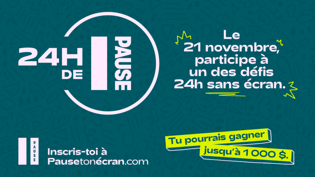 La campagne PAUSE invite les jeunes à se déconnecter de leurs écrans pendant 24 heures.