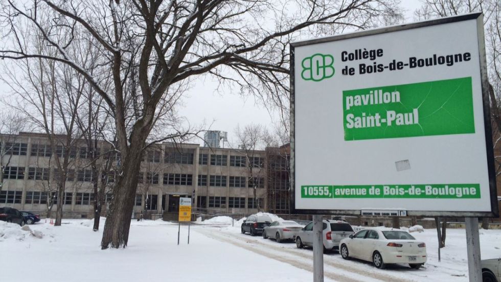 Le bâtiment du Cégep Bois-de-Boulogne