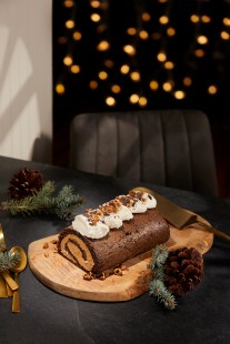 La b&ucirc;che de No&euml;l sign&eacute;e Cr&eacute;my dans le menu Classe de ma&icirc;tres de Cook it