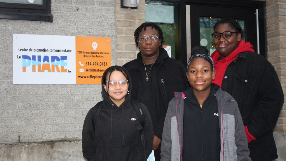 Jefferson, Emilie, Daniella, Rebecca Comité Jeunesse RDP