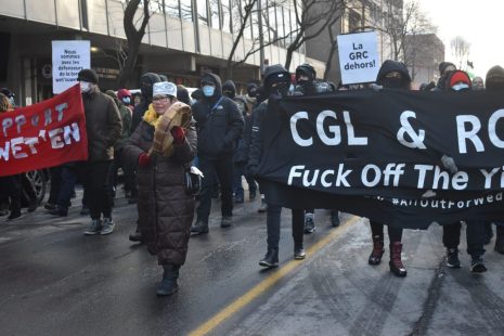 Manifestation en soutien à la nation Wet'suwet'en