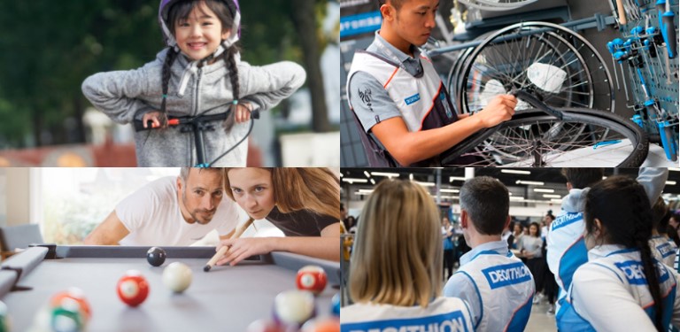 Décathlon offre des vêtements et des accessoires pour plus de 65 sports différents, il y en a vraiment pour tous les goûts et portefeuilles! aperçu diversité produits Décathlon magasin en ligne