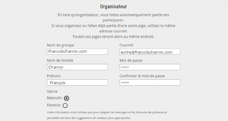 aperçu tableau création groupe Pikkado pige Noël