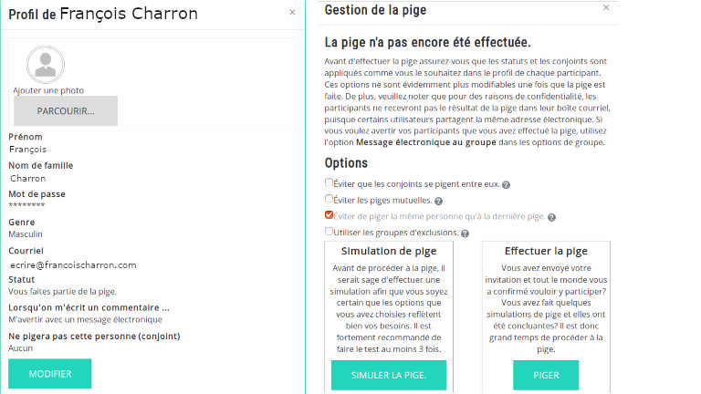 aperçu tableau gestion utilisateurs groupe Pikkado