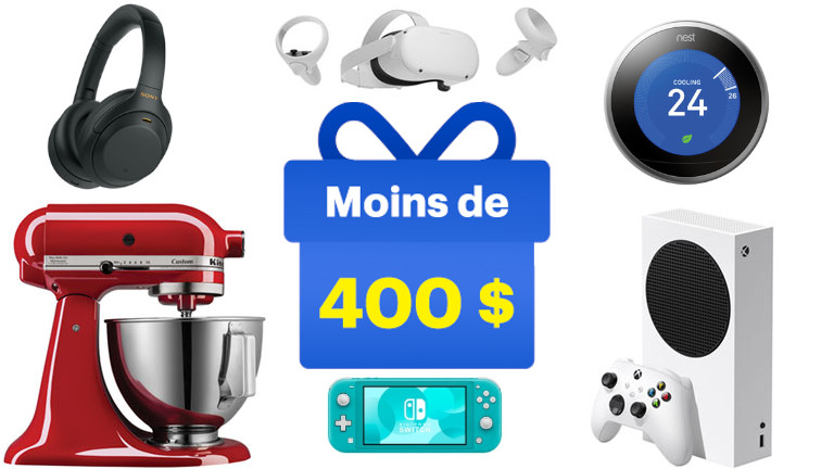 Suggestions cadeaux technos 400$ et moins