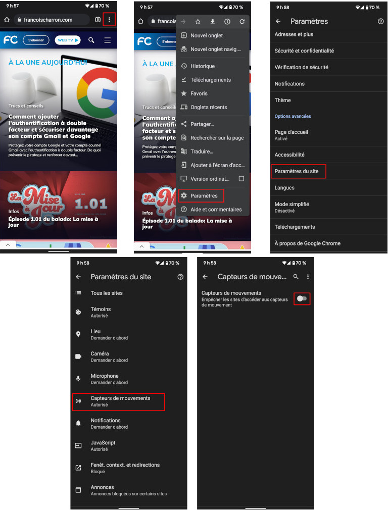 Comment emp&ecirc;cher partage g&eacute;olocalisation Google Chrome