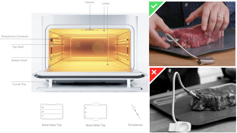 four brava cuisson thermometre 