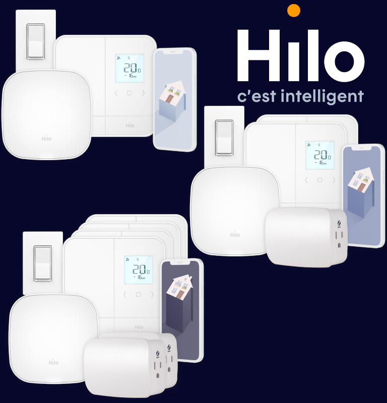 Hilo ensemble maison intelligente appareils domotique