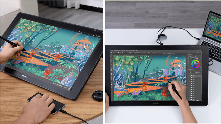 Kamvas 24 Huion tablette graphique compatible Mac Windows Android
