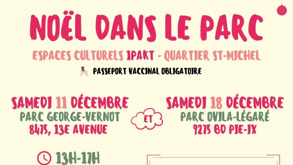 Noel dans le parc a portee de mains